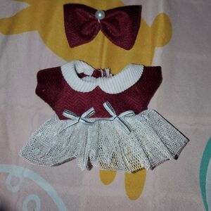 Labubu Doll Dress with Bow